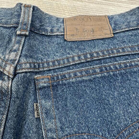 VTG Levis 900 Series Jeans Womens 33x30 Blue Stone Silvertab Mom High Waist USA - Picture 10 of 10